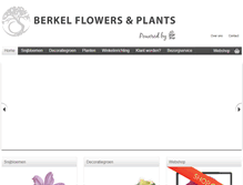 Tablet Screenshot of berkelflowers.nl